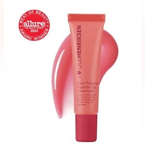 OleHendriksen Pout Preserve Hydrating Peptite Lip Treatment Strawberry Sorbet